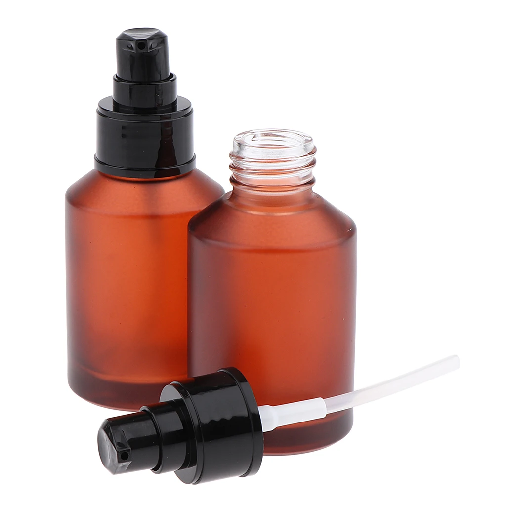 2 пары флаконы распылители янтарного стекла|Многоразовые бутылки| |
