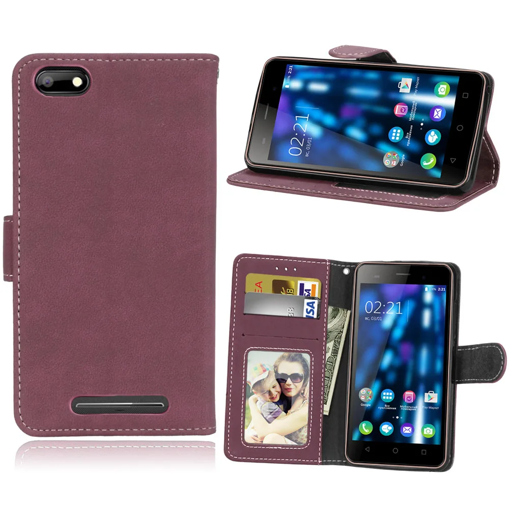 Для BQ S Mobile 5020 Strike BQS-5020 чехол матовый винтажный из искусственной кожи флип-чехол для телефона кошелек подставка держатель для BQ 5020 Strike чехол s