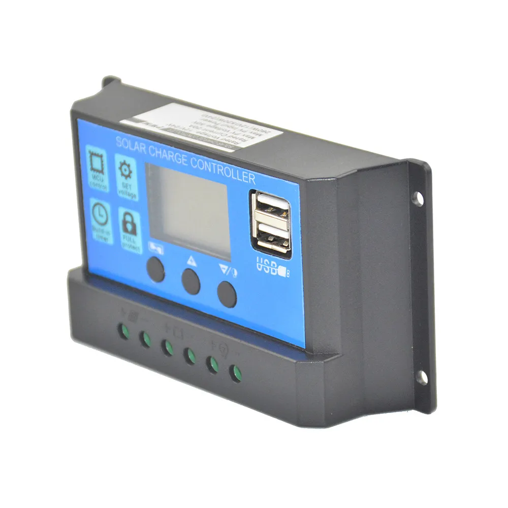 30A/20A/10A 12V 24V автоматическая работа за максимальной точкой мощности Солнечный