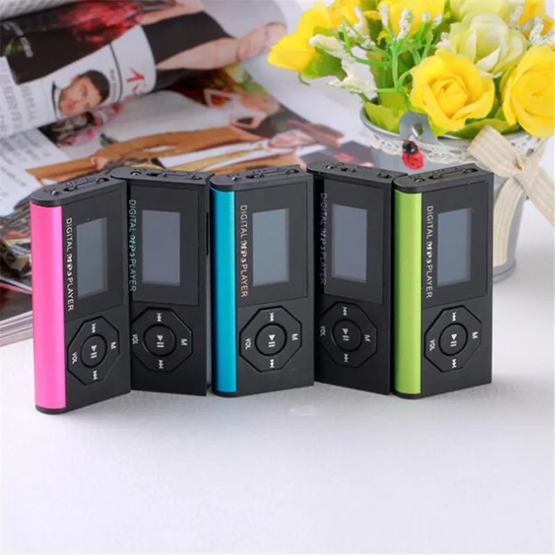 Мини USB флэш MP3 плеер с ЖК экраном Поддержка памяти TF/SD слот для карт цифровой