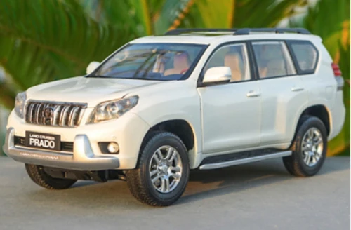 B 1/18 Toyota Land Cruiser Prado литая под давлением модель автомобиля SUV игрушки для мальчика Коллекция подарков хобби белый с новой оригинальной коробкой - Цвет: B