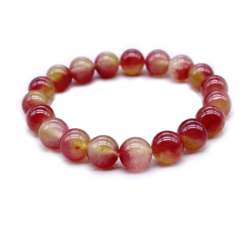 Женский винтажный браслет с бусинами из натурального камня цвета: фиолетовый