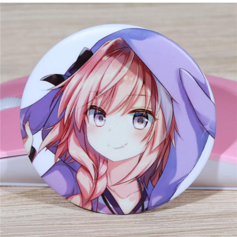 FFFPIN 5,8 см брошь Япония Fate Astolfo мальчик девочка милая круглая булавка Русский мультфильм нагрудник значок монета значок одежда Декор