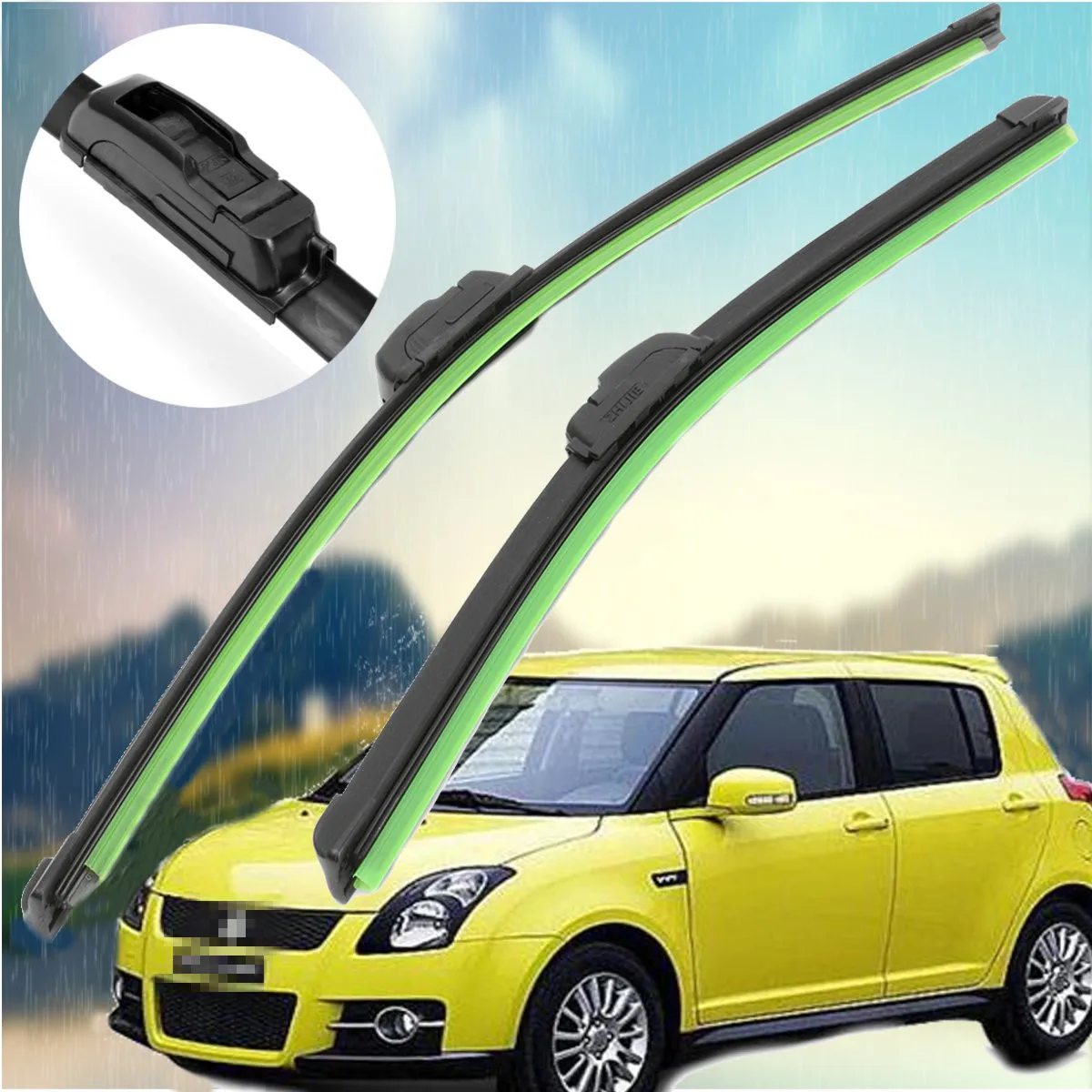 1 пара лобового стекла 2" 18" плоские Aero стеклоочистители набор для Suzuki Swift 2005-2010