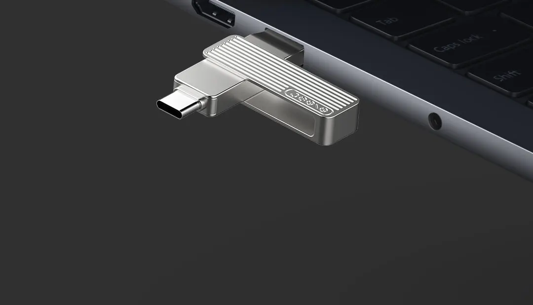 Xiaomi Youpin JESIS Тип с портом типа C двойной Интерфейс мобильного телефона U диск M1 360 Вращение Алюминий сплав Материал 120 МБ/с. может Применение приложение