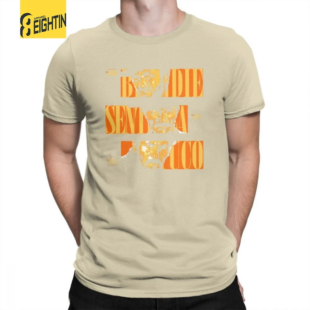 Футболка The Good The Bad And The Uglystrong Clint Eastwood, Мужские Винтажные Футболки с круглым воротником и коротким рукавом из хлопка - Цвет: Хаки