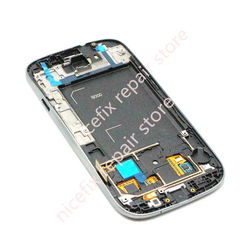 Для Samsung Galaxy S3 III i9300 i9305 i9301 i747 L710 ЖК-дисплей с сенсорным экраном дигитайзер рамкой +