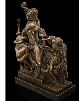 Абстрактная художественная статуя в римском греческом стиле бронзовая медная