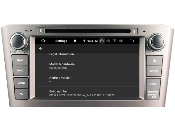 Четырехъядерный Android 9 0 автомобильный dvd плеер для TOYOTA AVENSIS (2005 2007) Автомобильный