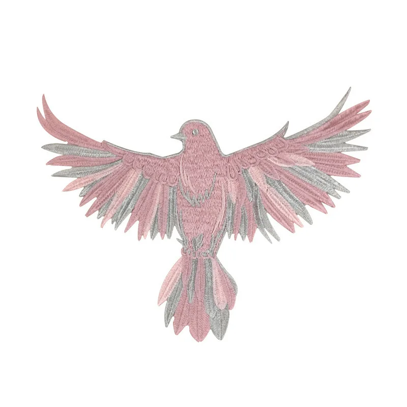 1 шт. ткань с вышивкой голубей и орлом пуховые куртки нашивки байкерские одежда