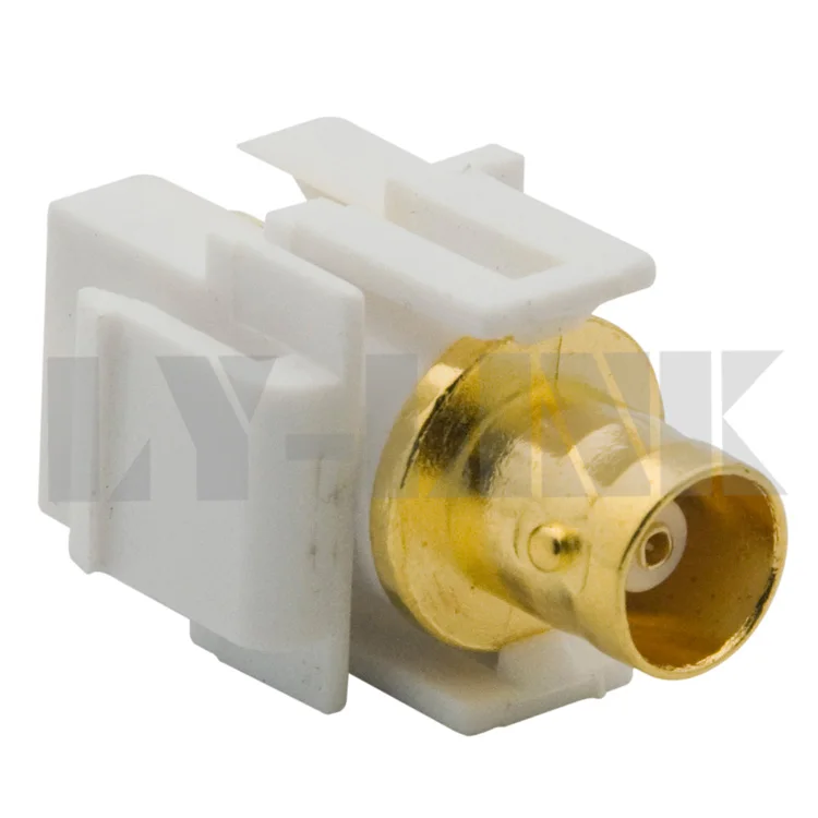 Разъем keystone BNC с золотой пластиной|keystone connector|keystone plateconnector plate |