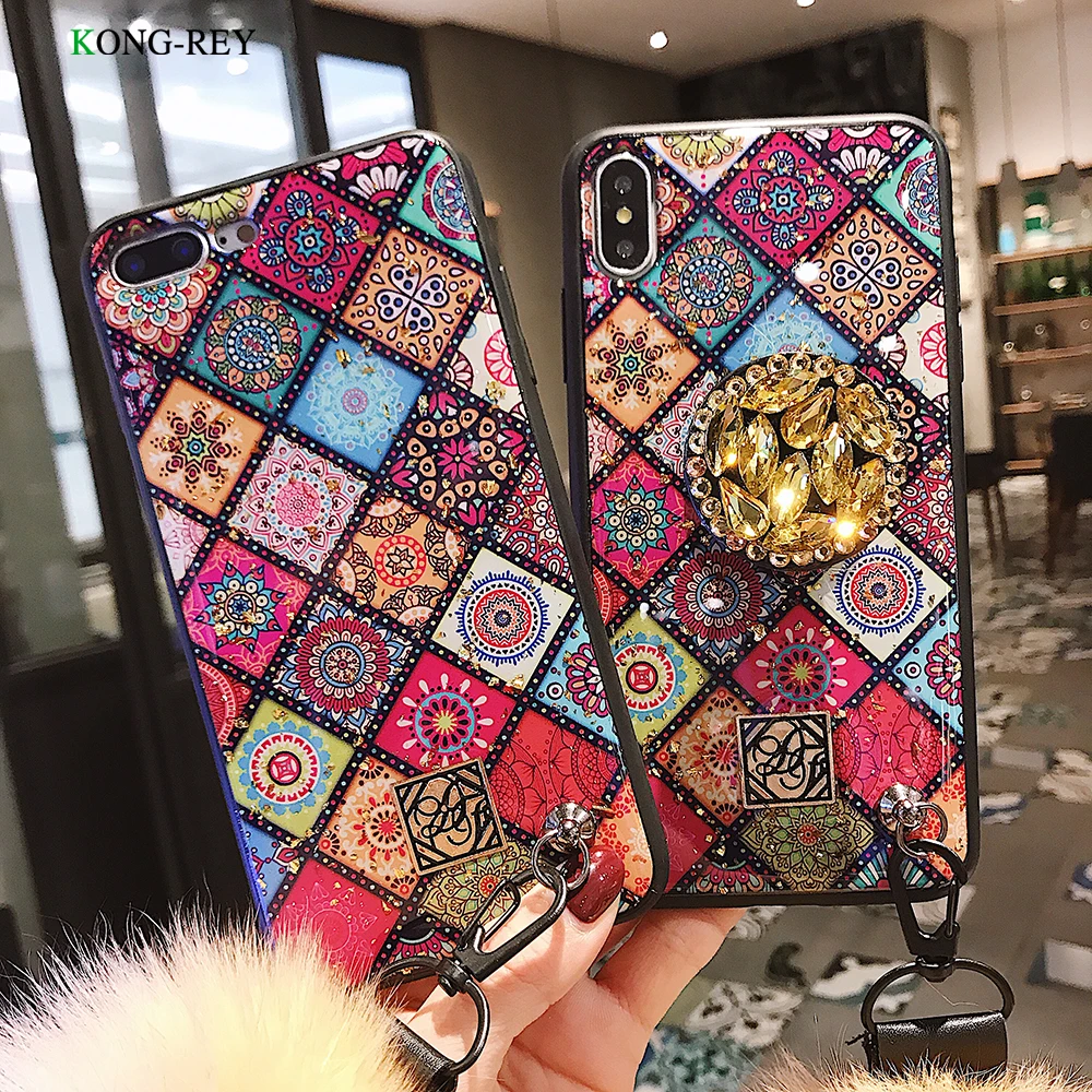 Роскошный блестящий чехол для iphone 6 6s 7 8 Plus XS MAX XR|Бамперы| |