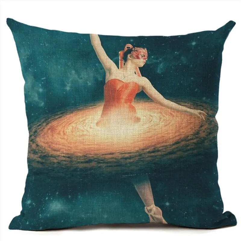 Новая льняная наволочка для девочек украшения спальни дивана сиденья автомобиля