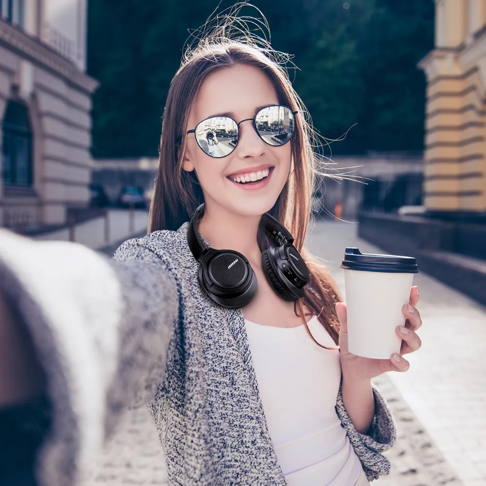 Mpow H7 Bluetooth Наушники Hi Fi стерео наушники с шумоподавлением большой размер
