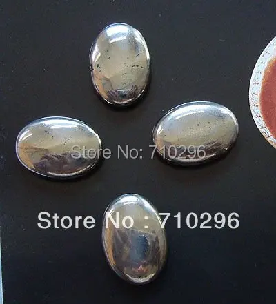 2 шт./лот натуральный пирит кабошон 22x30 мм овальный для камня кольца пальцев|stone
