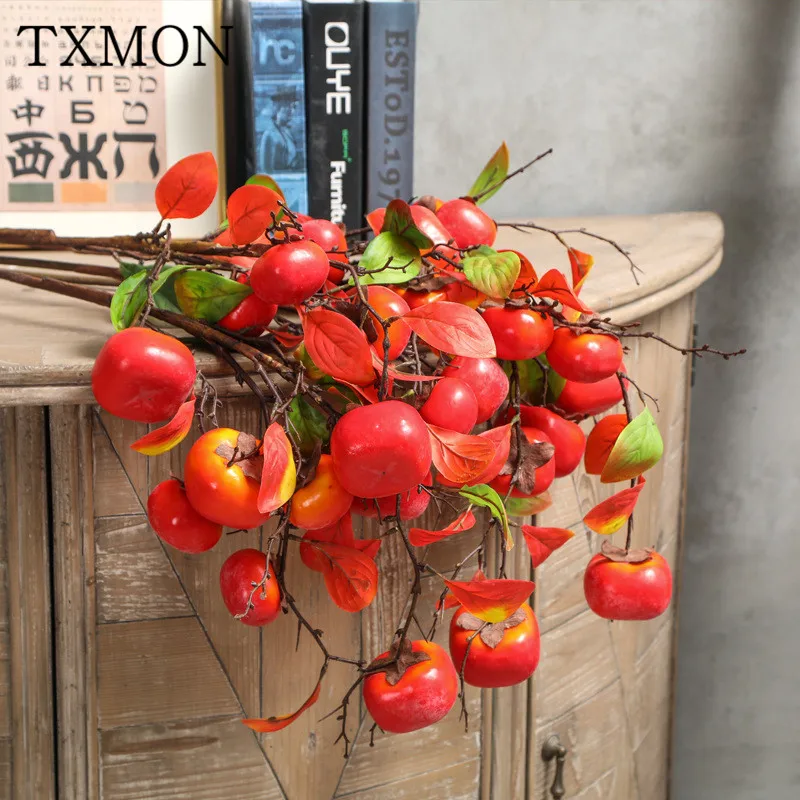 TXMON Искусственный Поддельный цветок 5 голов хурма имитация Висячие поддельные