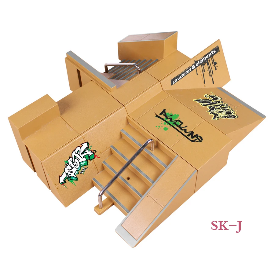 SK-J 8 + 3 мульти-стиль Комбинации палец скейтборд парк рампы накладка Запчасти для