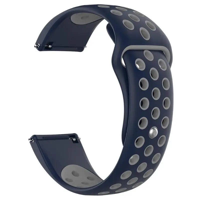 S/L Размер мягкий силиконовый ремешок для часов Браслет для Fitbit Versa, ремешок дышащий ремешок Замена для Fitbit Versa Lite/Versa - Цвет: Синий