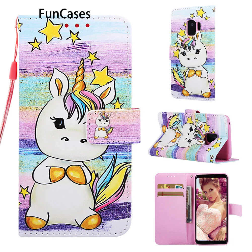 S9 Русалка PU кожаный флип-бумажник чехол для сотового телефона samsung Hoesje СПС Galaxy