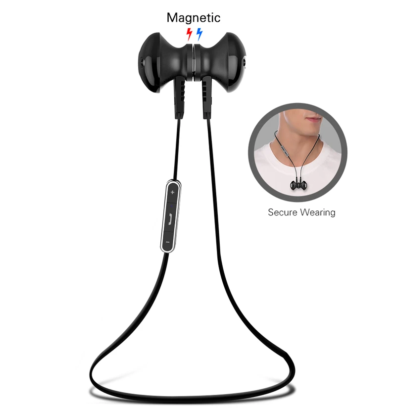 Langsdom L5 Sports Bluetooth Earphone Sweatproof Metal Wireless Headset super Bass Stereo Headphones with Mic for iPhone Android |