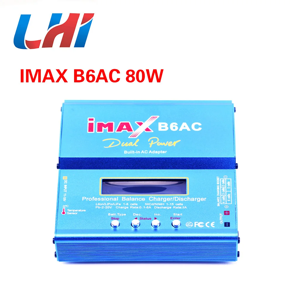 IMAX B6AC 80 Вт Lipo NiMh Ni CdRC li ion зарядное устройство для цифровой зарядки
