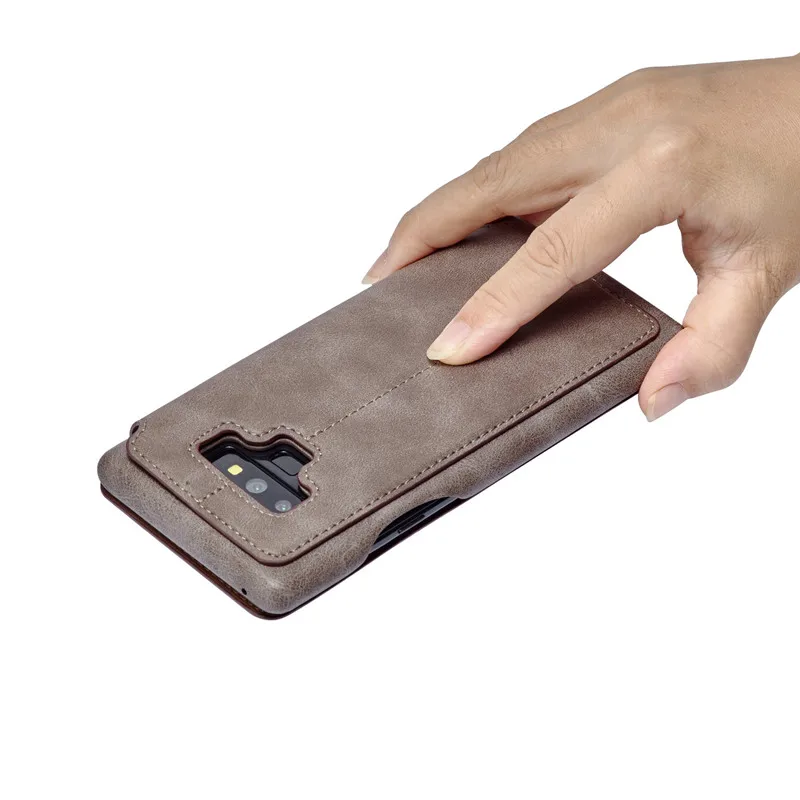 Кожаный чехол HG для Samsung Galaxy Note 9 защитный Hoesje Coque откидной Чехол магнитные