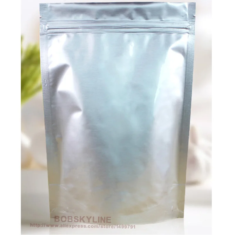 100pcs/lot-15*22+4cm Aluminum Foil Gift bag Moistureproof Stand up Pouch for food powder tea | Дом и сад