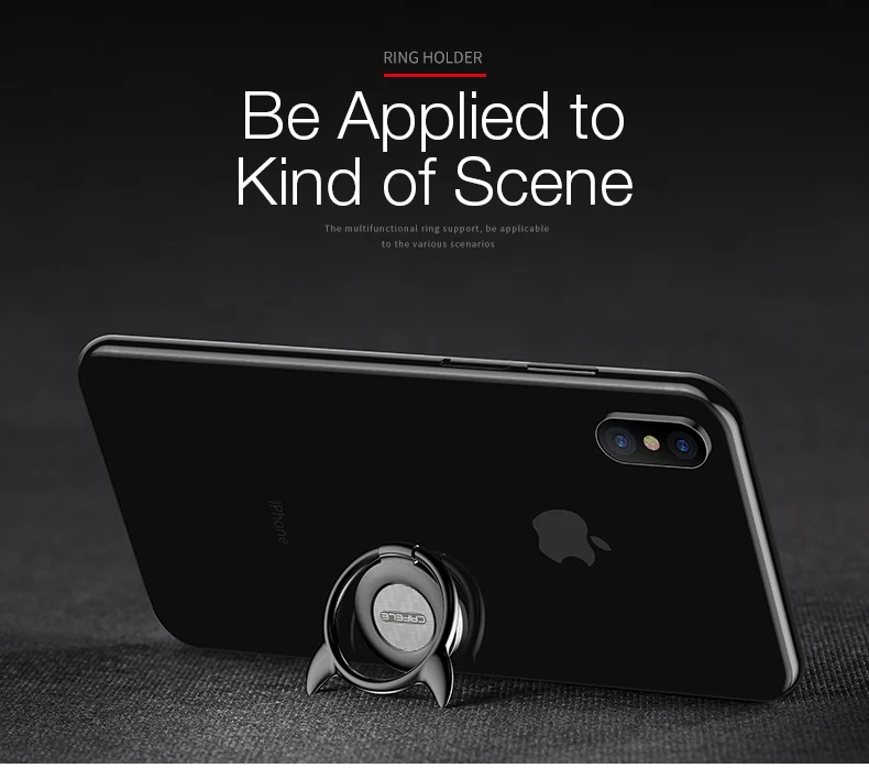 CAFELE Мини милый палец кольцо держатель для iPhone Sumsung huawei Xiaomi все смартфоны Вращающийся Универсальный держатель с магнитом