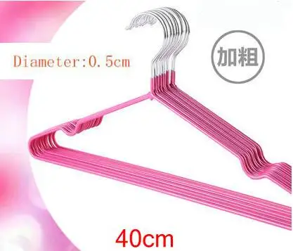 10 шт./лот 30 см/40 cmstainless Сталь Пластиковые Крючки Противоскользящие вешалки для одежды для взрослых и детская вешалка