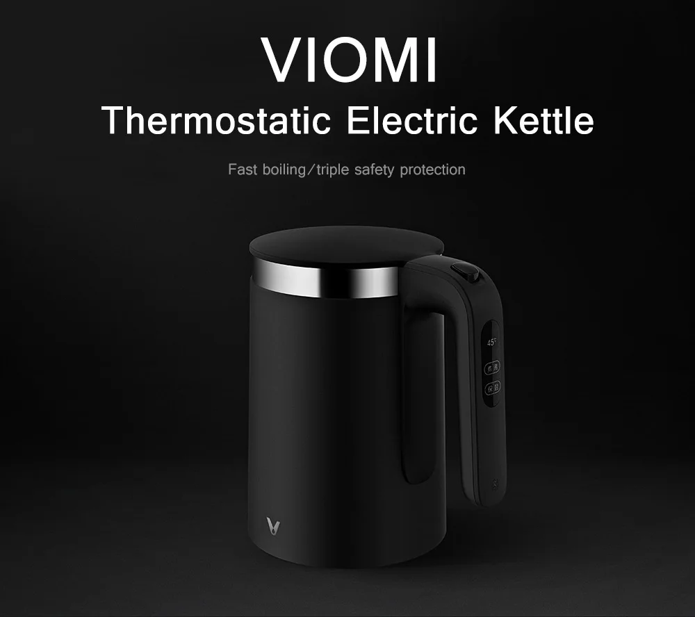11 VIOMI Intelligence Электрический чайник Интеллектуальный термостат с защитой от обжига бытовой 304 Электрический чайник из нержавеющей стали