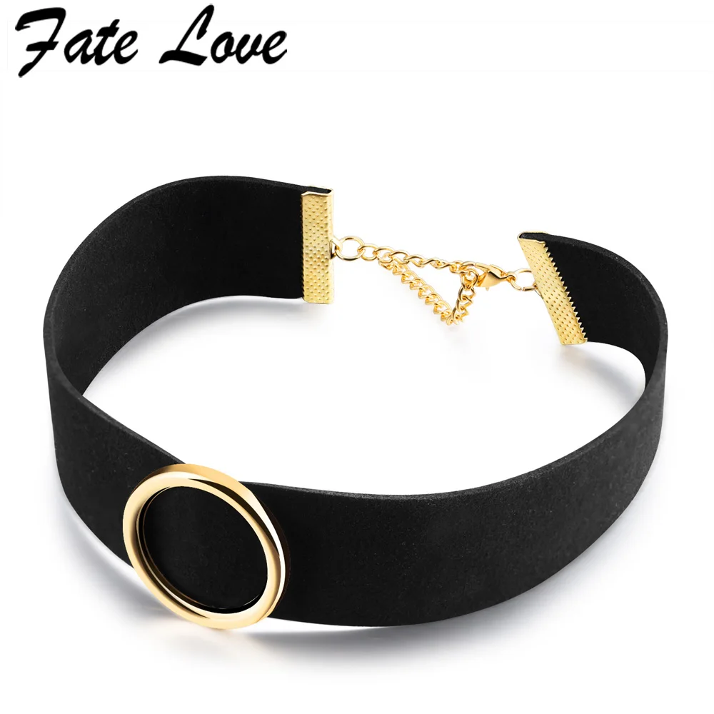 FATE ожерелье-чокер любовь 2019 брендовые ювелирные изделия полые круглые золотые