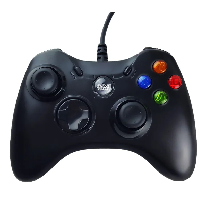WELCOM USB Проводная Геймпад Joypad Контроллер Для Microsoft Xbox 360 Slim ШТ. Windows7 Джойстик