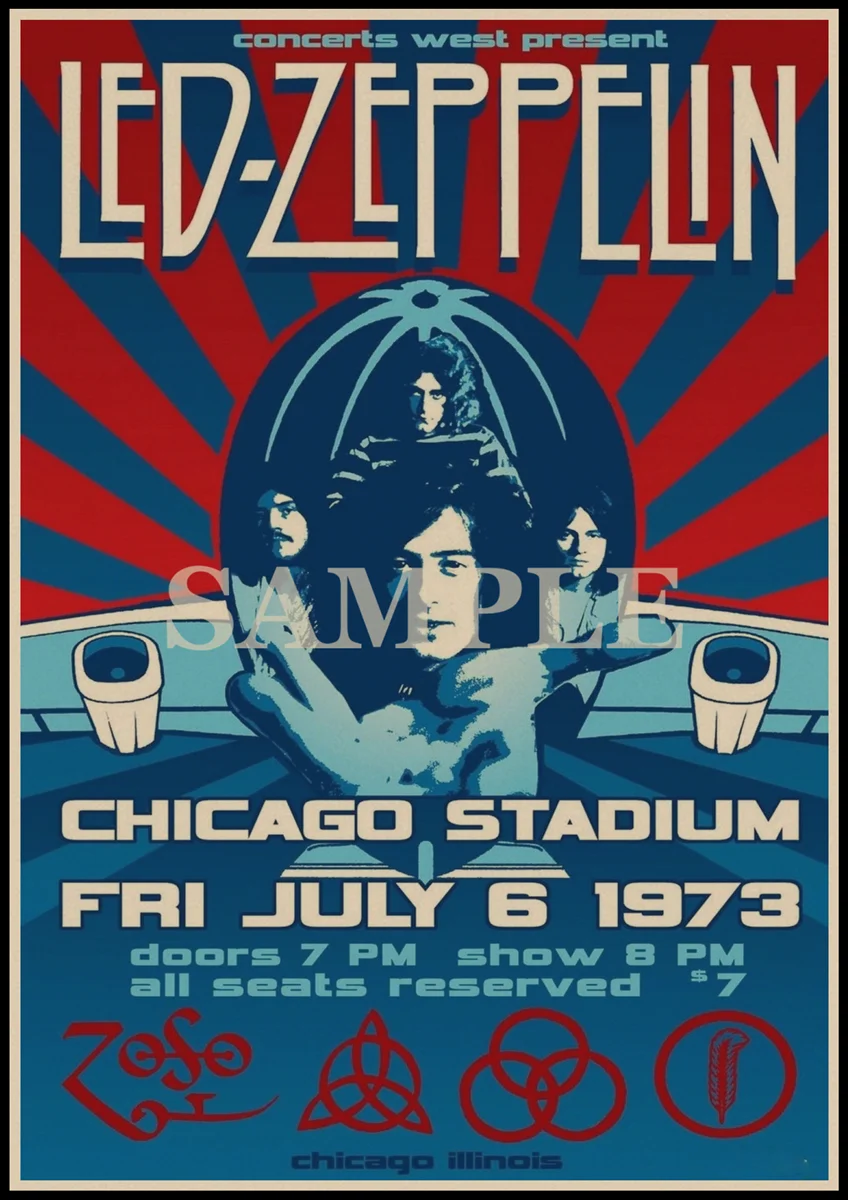 Led Zeppelin рок-музыка постеры для украшения дома Винтажный стиль Ретро Рок постеры настенные наклейки для дома Художественный бренд Декор для спальни A1 - Цвет: 19