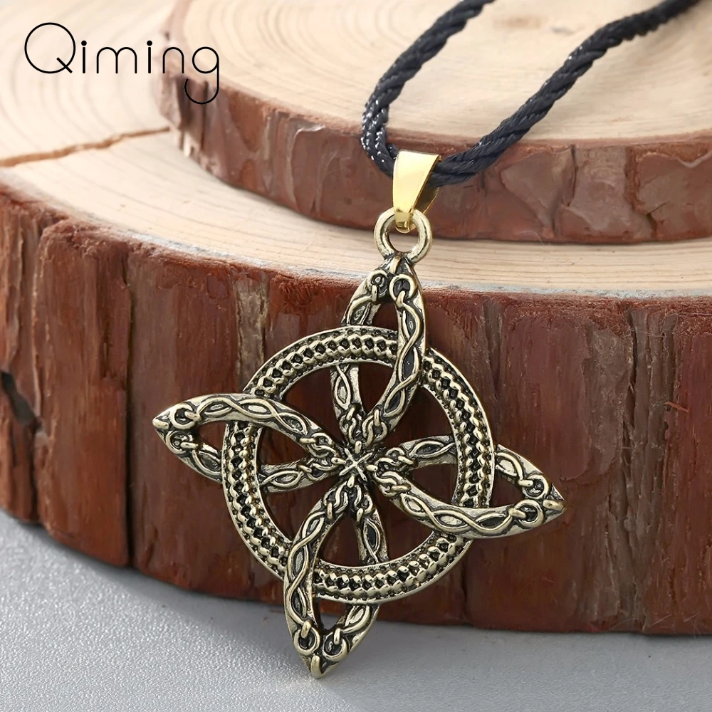 Модное ожерелье с планетами викингов для мужчин славянский Цветок папоротника
