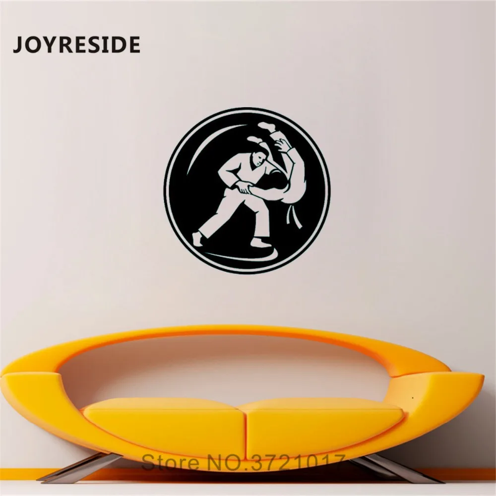 

Художественная Настенная Наклейка joyliving Judo, наклейка на стену в стиле бойцов, джудо, спортивный виниловый Декор для дома, гостиной, спортивный декор, дизайн интерьера A1055