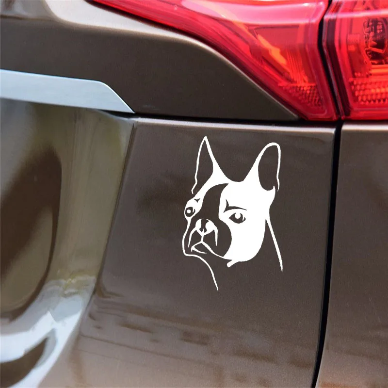 

YJZT 9.6CM*14CM Terrier Dog Puppy Vinyl Decal Sticker Car Black/Silver C10-00380