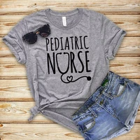pediatric nurse letters women tshirt cotton casual funny t shirt for lady girl top tee hipster tumblr na 84