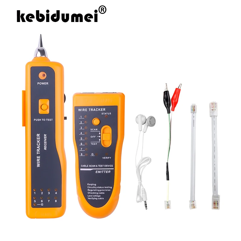 Kebidumei-rastreador de Cable telefónico para Cat5, Cat6, RJ45, UTP, STP, localizador de...