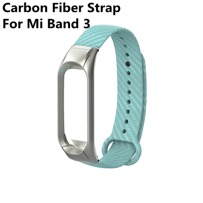 Ti BN For Miband 3 Красочное углеродное волокно mi Band 4 ремешок для mi Band 4 Xiao mi Band 4 с металлической основой спортивный браслет для mi Band 3 замена - Цвет: Ti BN For Miband 3