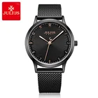 Новые женские часы Julius MIYOTA, модные часы, браслет из нержавеющей стали, деловые часы, подарок на день рождения, День святого Валентина