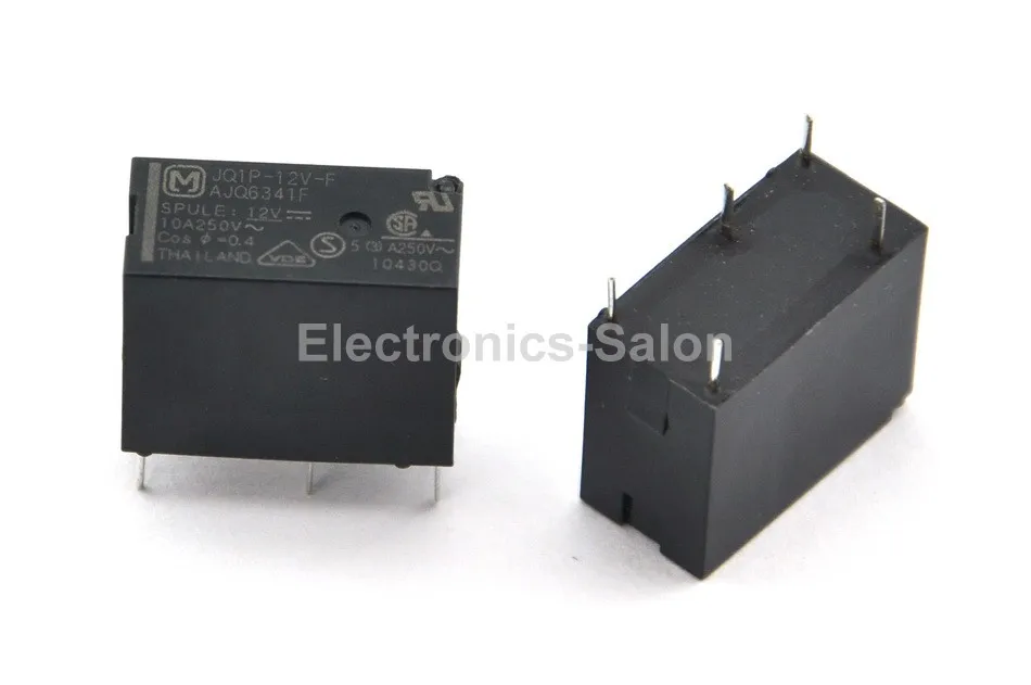 

( 100 pcs/lot ) JQ1P-12V-F 10A Small Power Relay, SPDT / 1 Form C, DC 12V