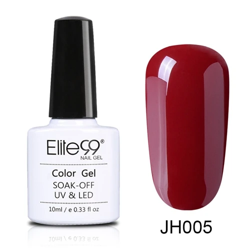 JH005 Elite99 10 мл долговечный Гель-лак для ногтей винно-красная серия УФ-гель для ногтей впитывающийся модный цветной дизайн ногтей маникюрный гель - Цвет: JH005