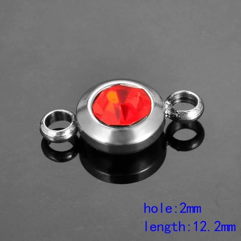 LASPERAL 5 шт. красочный соединитель из нержавеющей стали круглый разъем Стразы для