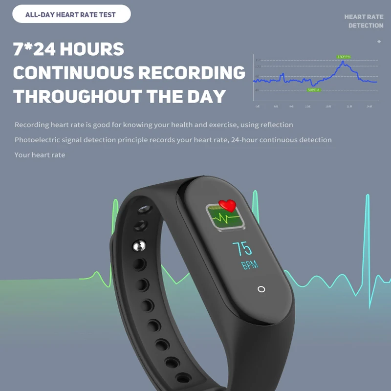 Умные часы с цветным ips экраном умный спортивный фитнес-браслет измеритель