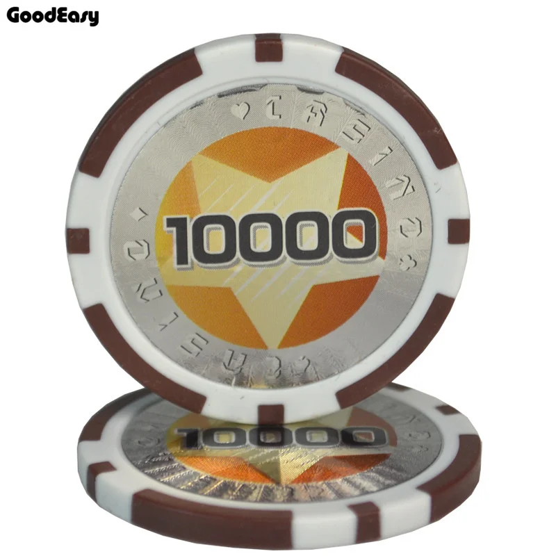 5 шт./компл. Лидер продаж мульти-col 11,5g из АБС-пластика/железо Casino Chips в форме фишек Казино холдем Монте Карло для покера фишек казино аксессуары - Цвет: 10000