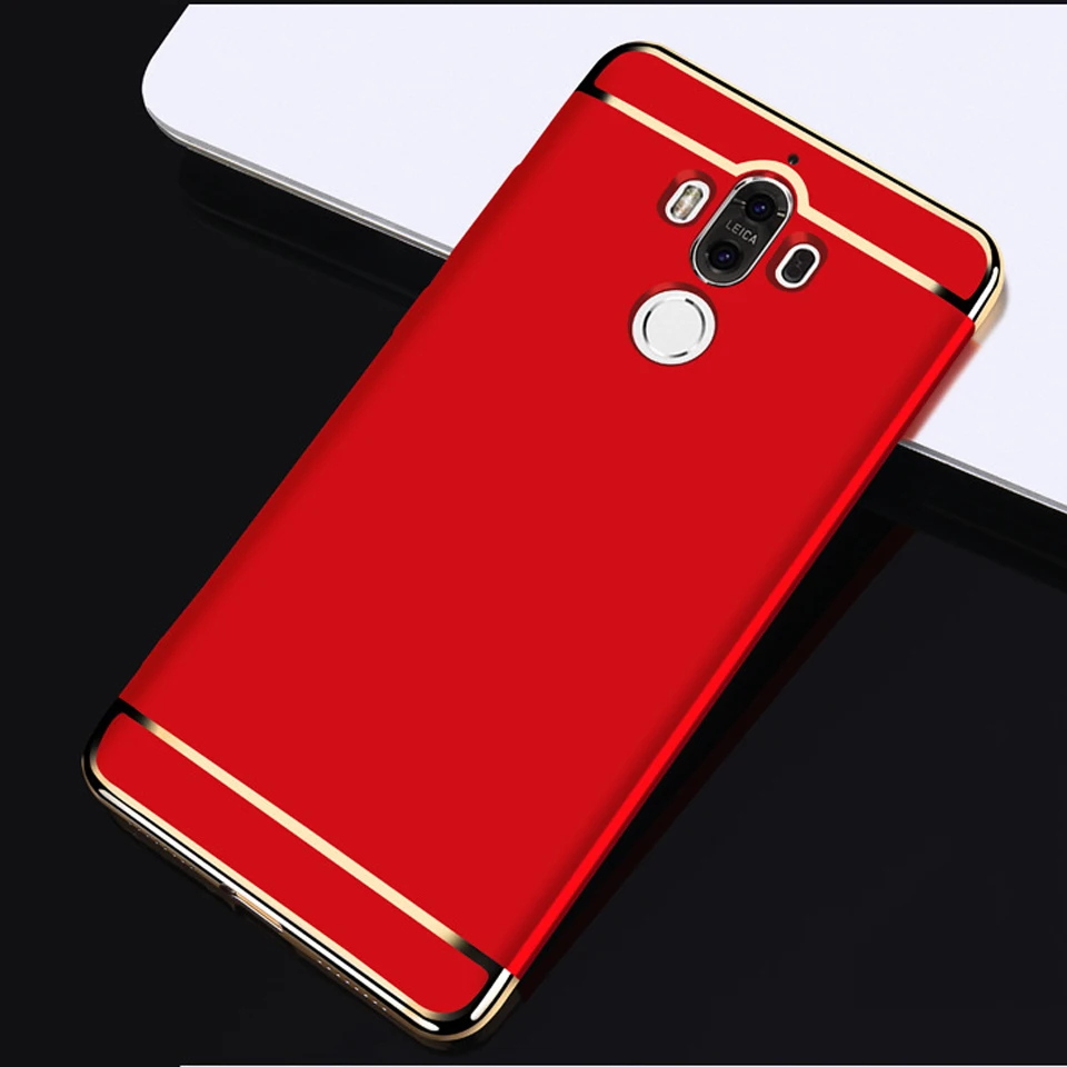 Гибридный жесткий чехол 3 в 1 для Huawei Mate 8 9 10 ProP8 P9 Lite 2017 Honor 6A 7X блестящий