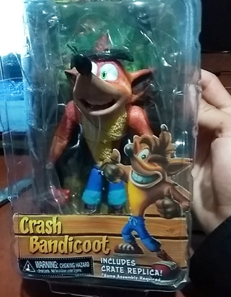 Оригинальная игра NECA Crash Bandicoot Sane Trilogy ПВХ фигурка Коллекционная для детей игрушки
