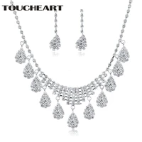 toucheart fashion bridal statement charming rhinestone crystal jewelry set for women girl wedding accessories bridal set170009