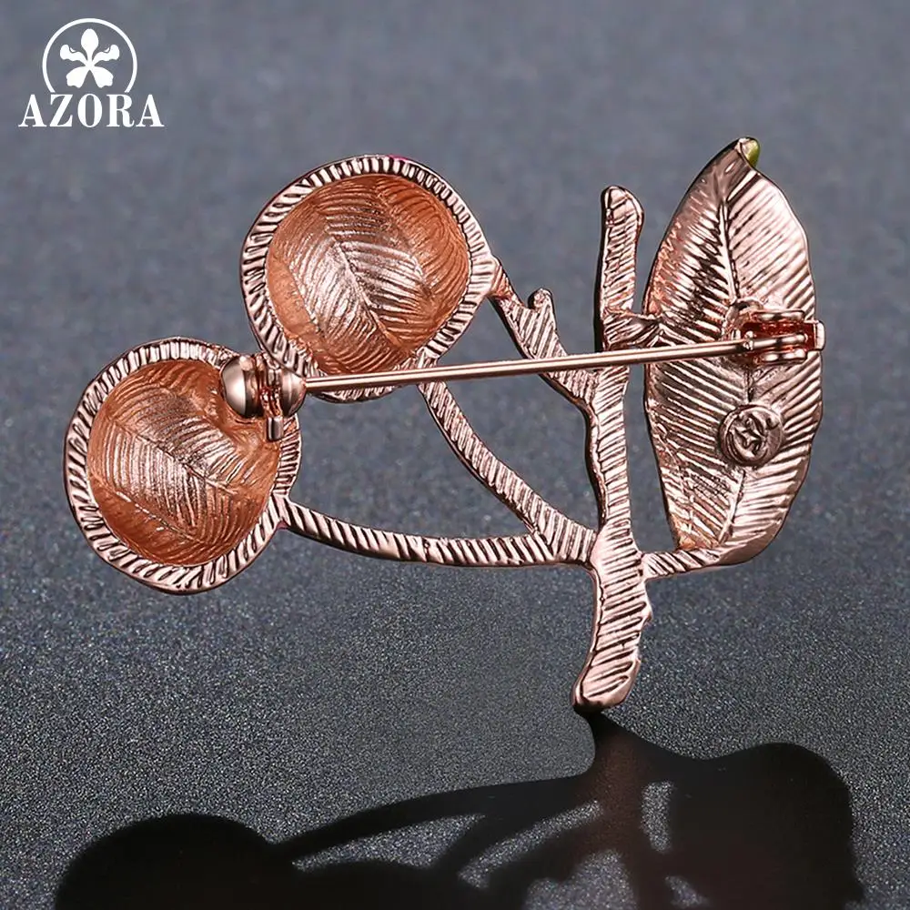 Азора разноцветный жаркое из краска Apple броши в виде дерева и булавки для женщин
