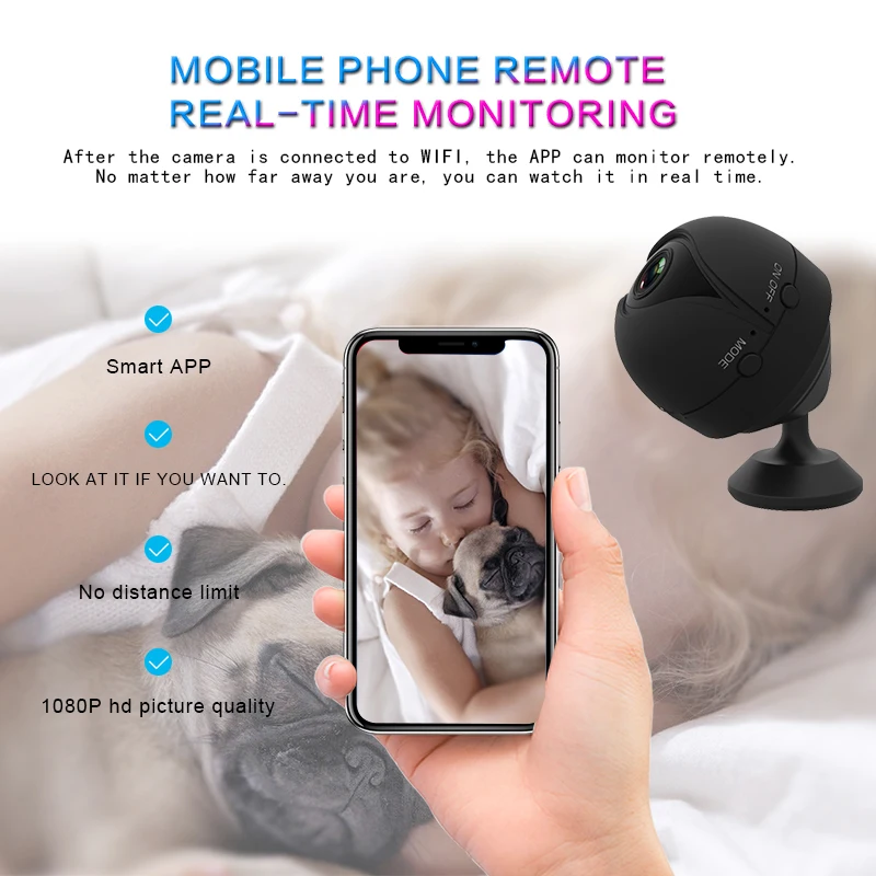 HD mini ip камера камеры для наружных помещений Малый 1080 P ночное видение видеокамера
